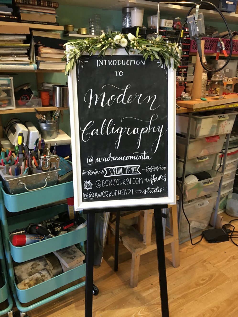 Modern Calligraphy Workshop Recap – Andrea Casals